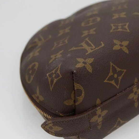LOUIS VUITTON Monogram Trousse Demi Ronde Cosmetic Pouch M47520 LV Auth BA014 - Picture 13 of 16